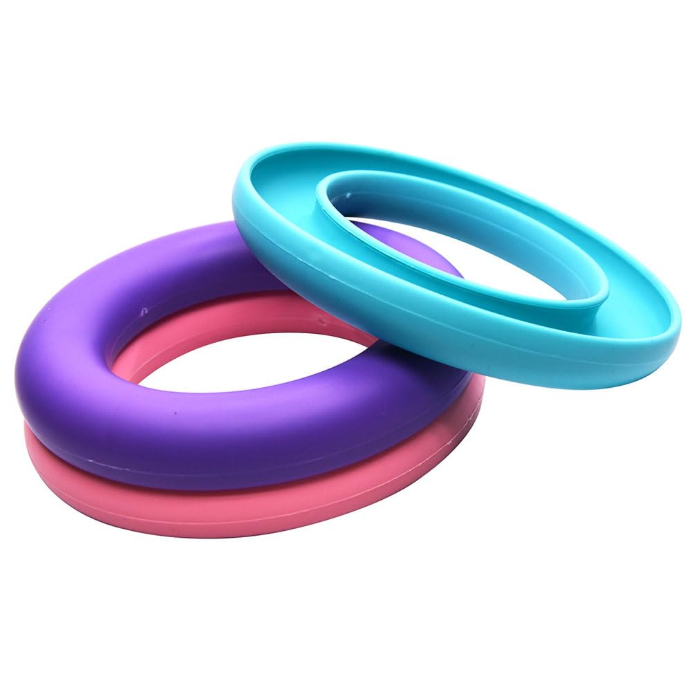 YXQ 3Pcs Bobbin Holder,Silicone Rubber Bobbin Organizers Ring Saver for Sewing Machine (3 Colors)