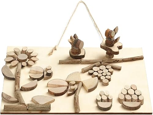 Miniatura 4 de LAZACA Kits de manualidades de madera para niños de 5 a 13 años, juguetes de madera sin terminar, pintura artística, palos de manualidades, juego de