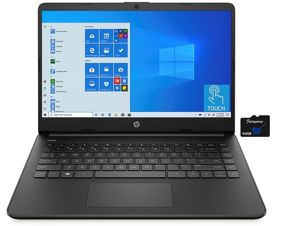 2021 HP 14 inch Touchscreen Laptop, AMD 3020e Processor, 4 GB RAM, 64 GB eMMC Storage, WiFi 5, Webca