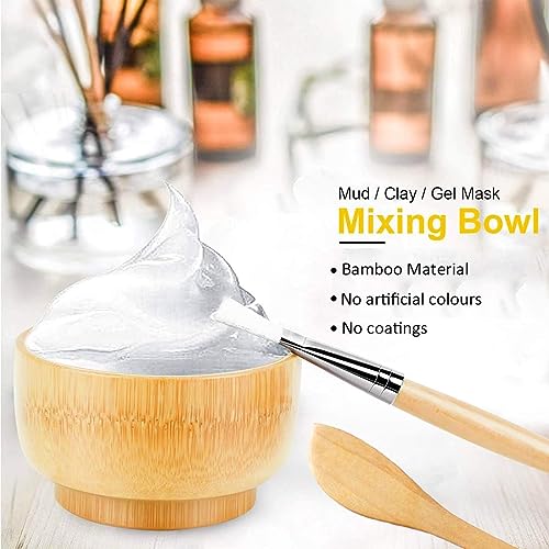 Linsina Face Mask Bowl With Face Mask Brush Applicator,Facial Mask Bowl And Brush Kit,Bowl,Spatula,Brush,Spoon,Facial Sponge, Silicone Brush,Measuring Cup  thumb #1