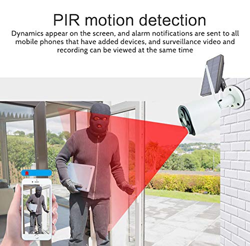 ZSGG Câmera de Segurança Sem Fio Movida a Energia Solar Externa Câmera Ip 1080P Câmera de Vigilância