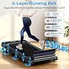 CHAOKE Walking Pad Treadmill with 9% Incline, 10KM/H Under Desk Treadmill for Home Office 2.75HP Quiet Motor Running Machines Max 330LBS Capacity with 12 HIIT Programs