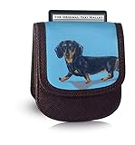 Taxi Wallet – Vegan Material, Dachshund – A Simple, Compact, Front Pocket, Folding Wallet, that hold