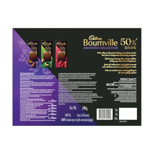 Image of Cadbury Bournville Dark Chocolate Assorted Collection Gift Pack,228 Grams (Pack of 2)