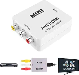 Conversor Entrada Rca Av Para Hdmi Audio E Vídeo Full Hd