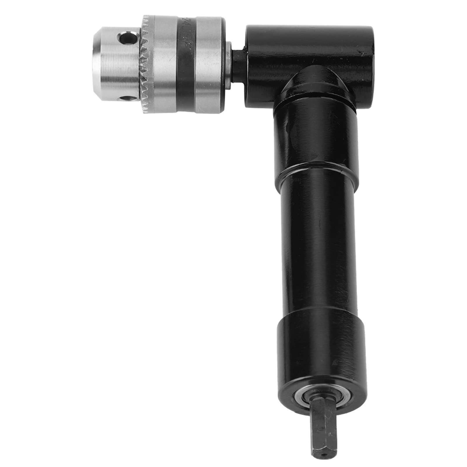 Adattatore Angolare per Trapano 90 Gradi, 1-10mm con Chiave Mandrino e Porta Punte, Prolunga ad Angolo Retto per Trapano Elettrico