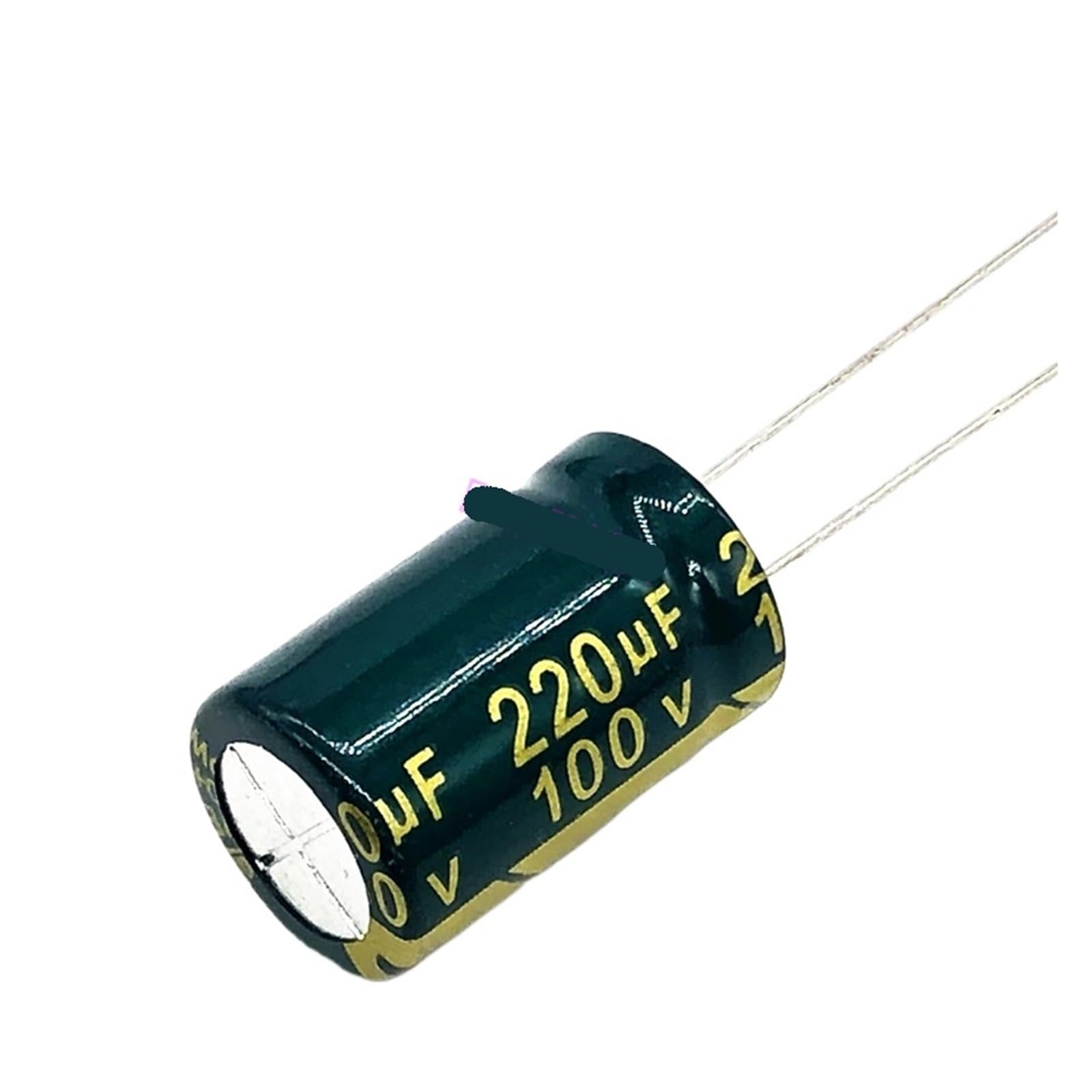 ICXLPMC 12pcs/lot T38 high frequency low impedance 100v 220UF aluminum electrolytic capacitor size 13 * 20 220UF 20%