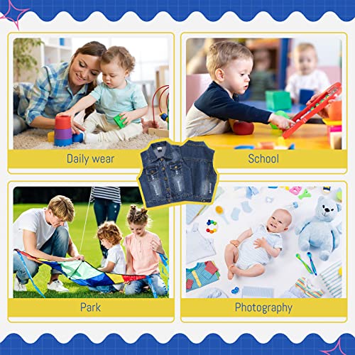 Balipig Gilet Jeans Bambino Senza Maniche Giacca
