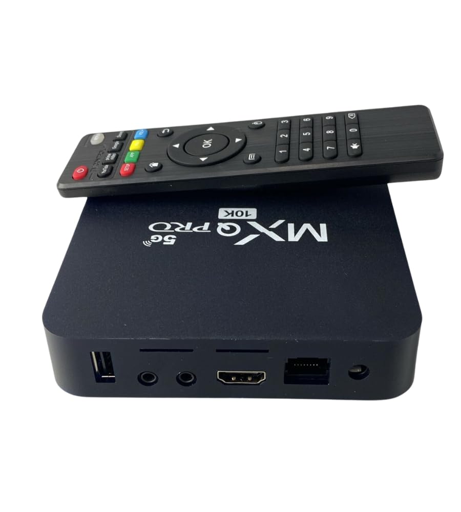 TV Smart Box Android 10.0 Mxq pro 8K WiFi 5G Media Player Quad Core 4GB Ram 32 gb Rom con Telecomando