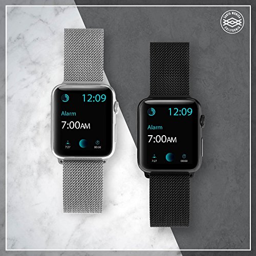Pulseira para Apple Watch Milanese Original 38mm Aço Inoxdável Fecho Magnético X-Doria Mesh Band Ser