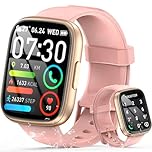 Smart Watch for Women Answer/Make Call, 1.95" HD Fitness Watch with Heart Rate/Sleep/Stress Monitor, 2026 New Activity Tracker with 110+ Sport Modes, IP68 Waterproof Smartwatch for Android iOS, Pink