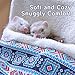 MANON ROSA Hanging Hammock for Ferrets - Cozy Fleece Bed Winter Warm Sleeping Bag Nest for Small Animals Pets Sugar Gliders Hedgehog (Blue)
