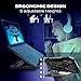 Aimzone - Gaming Laptop Cooling Pad with 3 Quiet LED Fans, Laptop Cooler Stand, Enhanced System, Height Adjustable, Ergonomic Design, 12 in to 15.6 in, USB Powered