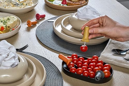 Zyliss Maiskolben Spieße 8 Stück Set, Maiskolben halter aus Rostfrei Edelstahl, Ideal für BBQ, Picknick Camping und Mais in der Küche Grillen, Maishalter, 4 Farben