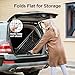 Pipishell Shopping Cart with Dual Swivel Wheels for Groceries, Compact Folding Portable Cart Saves Space, with Adjustable Handle Height, Lightweight Easy to Move Holds up to 70L/Max 66Ibs, PITUC1