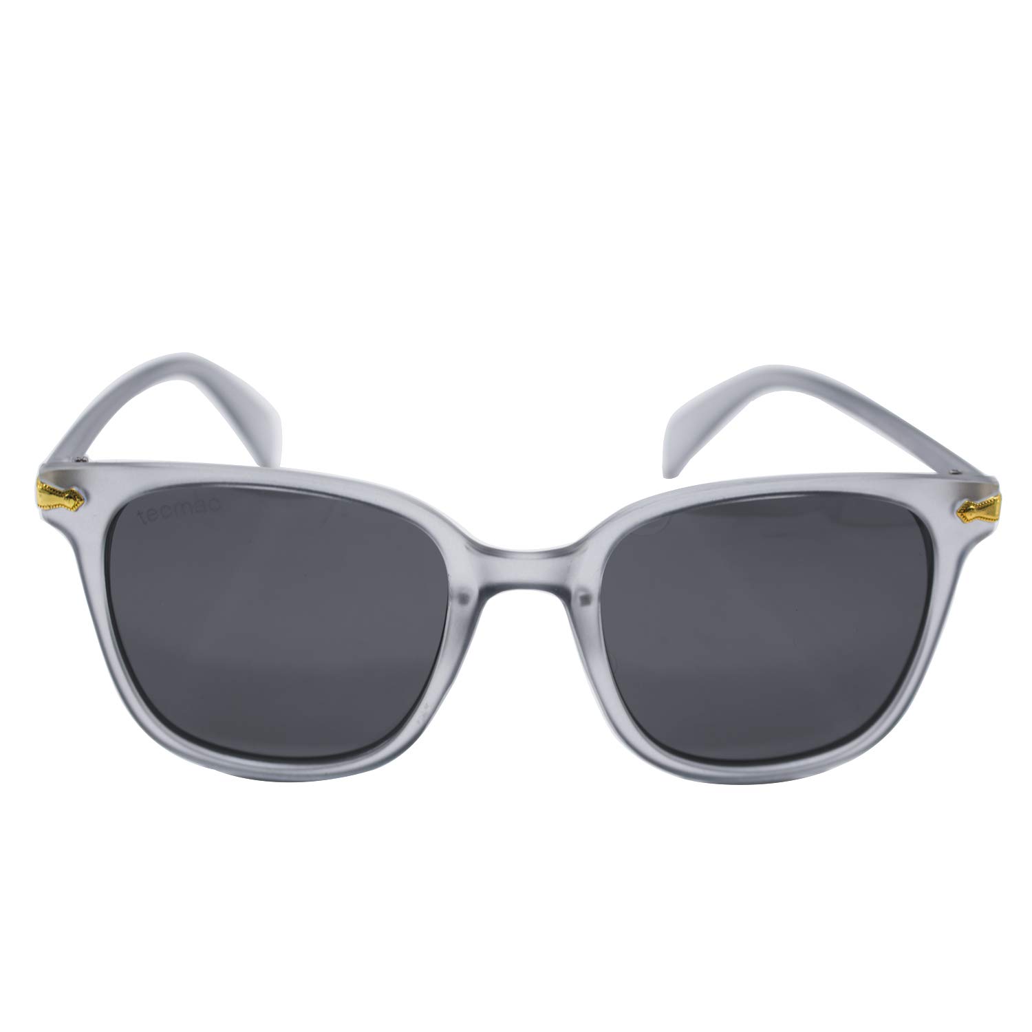 tecmac P0811 Wayfarer UV400 Polarized Mirror Polycarbonate Lens Sunglasses for Men and Women for Driving, Fishing, Outdoor Activities (Grey/Grey)