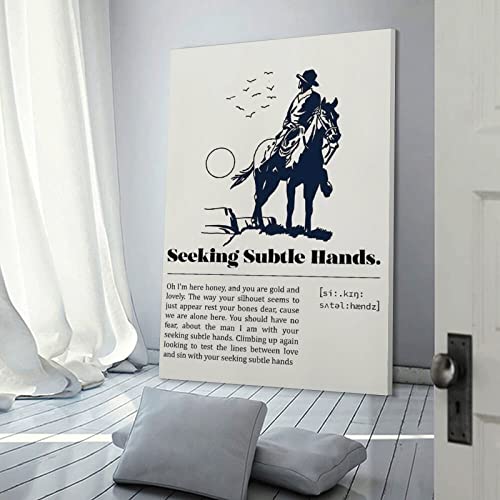 Poster Zach Bryan Seeking Subtle Hands sur toile de salon 50x75cm