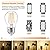 TOBUSA 12-Pack Dimmable Globe A15 LED Bulbs 60W Equivalent, 6W Vintage E26 Edison Bulb 2700K Warm White, AC 120V, Great for Ceiling Fan, Bathroom Vanity Fixtures