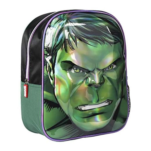 CERDÁ LIFE'S LITTLE MOMENTS Premium, Mochila Infantil 3D Avengers Hulk 25x31x10 CM Niños, Verde (Green), 31 Cm