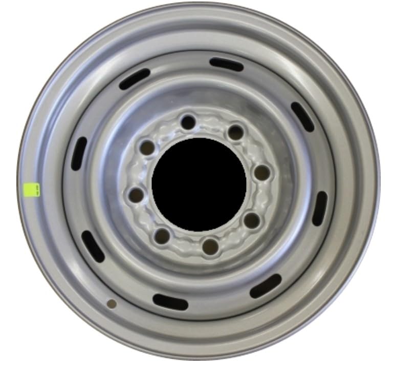 16x6.5" Reconditioned Factory OEM Silver Steel Wheel Rim for 1994-1999 Dodge Ram 2500 & 1998-2003 Dodge Ram Van 8 Lug 1500 2500 3500 | 2043