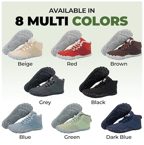 Image of Hike Footwear Caspar Pro HF - Non-slip and Healthy Comfortable Winter Barefoot Pro Shoes Provide Warmth and Support, Natural Walking Hike Boots For Women Men