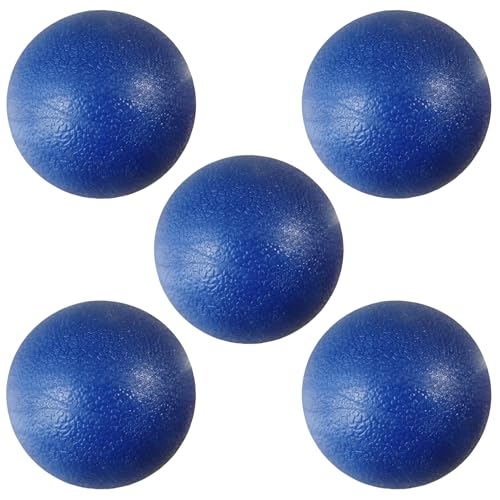 BOSHIZL Hard Premium Mini Hockey Balls - Perfect for Indoor & Outdoor Hockey Training and Games ?Blue Set of 5?