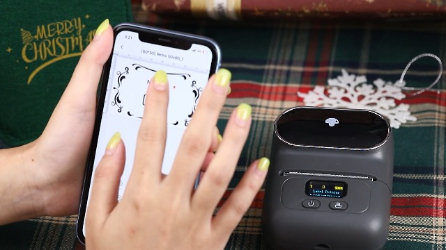 M110 Etikettendrucker, Bluetooth Beschriftungsgerät für iOS&  