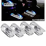 Ltsplay プリウス30系 車用カーテシランプ 工具付 カーテシライト LEDロゴ投影 50系プリウスα ドアウェルカムライト カーテシ 車用ドアランプ 角度調整機能付き 4個セット nz511 zvw30 Prius 4