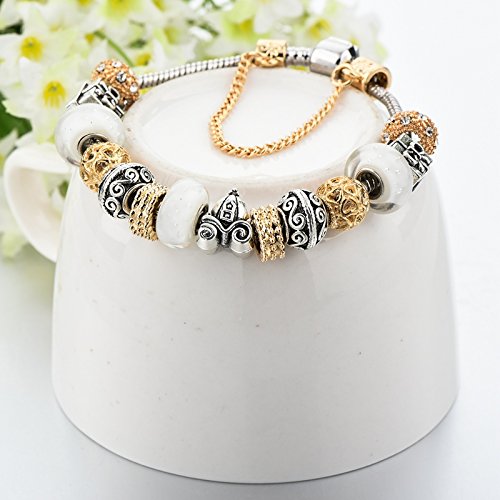 Crystal Heart Bracelet - Base Metal