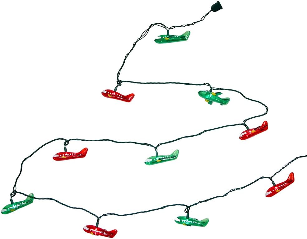 Kurt Adler UL 10-Light Airplane Light Set