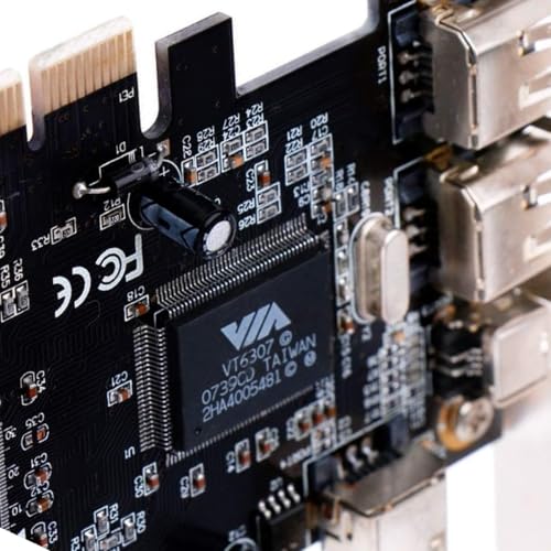 image for NFHK Card PCI-E 1X 4X 16X to Firewire 400 Capture Card IEEE 1394a PCI 