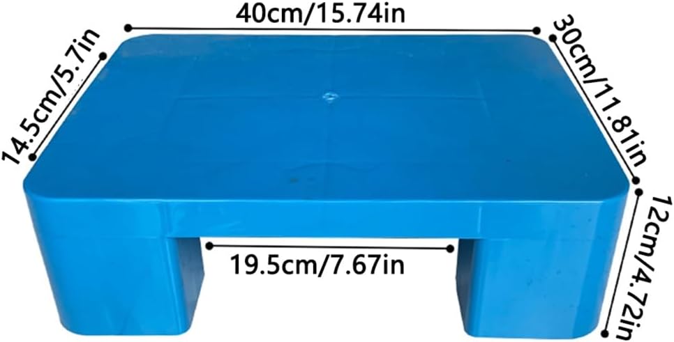 Plastic Logistics pallets， Plastic Pallet, Nestable Shipping Pallet, Plastic Moisture-Proof Pad, Safety Storage Grid Pads for Kitchen Supermarket Garages Warehouses(40x30x12cm/15.74x11.81x4.