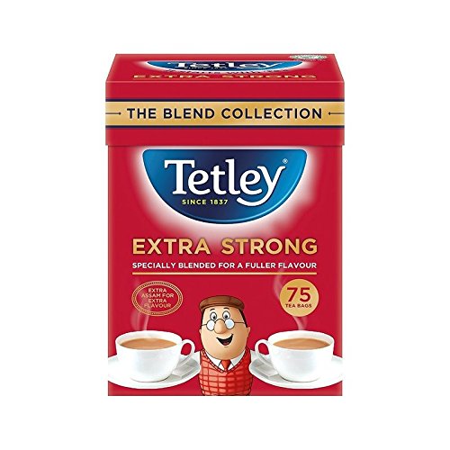 Amazon.co.jp: パックあたりの余分な強力なティーバッグ75 (Tetley) (x