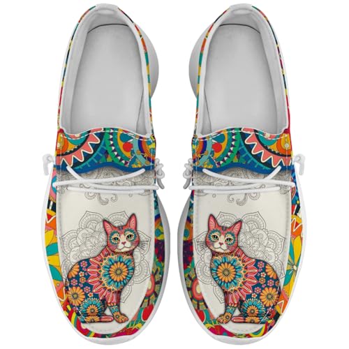 Mandala Shoes Women Men Loafers Slip-on Sneakers Funny Animal Gifts for Her Him