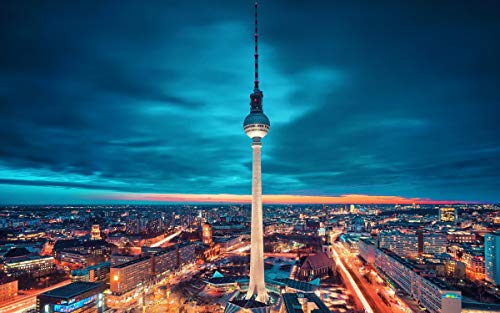 Jigsaw Puzzles 500 Pieces for Adults-Berlin, Germany Wooden Jigsaw Puzzles, Free Time to Relax Entertainment Puzzle