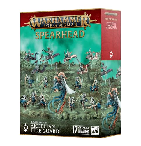 Spearhead Akhelian Tide Guard figurines articulées et dynamiques Citadel