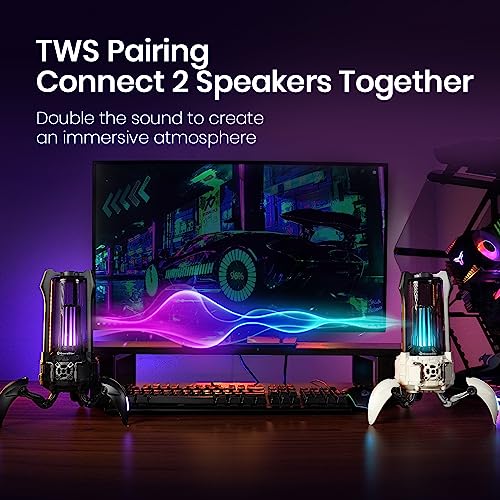 Supernova Altoparlante Bluetooth 5.3 25 W Suono Potente Immersivi Vari Effetti Illuminazione 9 Ore Riproduzione 20 M Connessione Bluetooth Altoparlante Campeggio - Gadget - Immagine 9