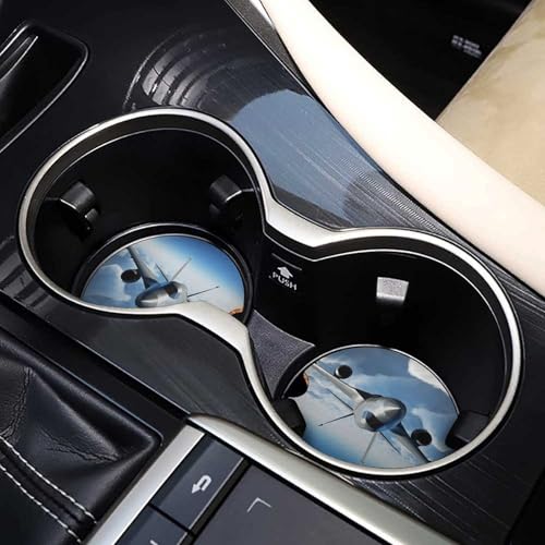 Portavasos para carro con diseño avión 2 unidades miniatura 7