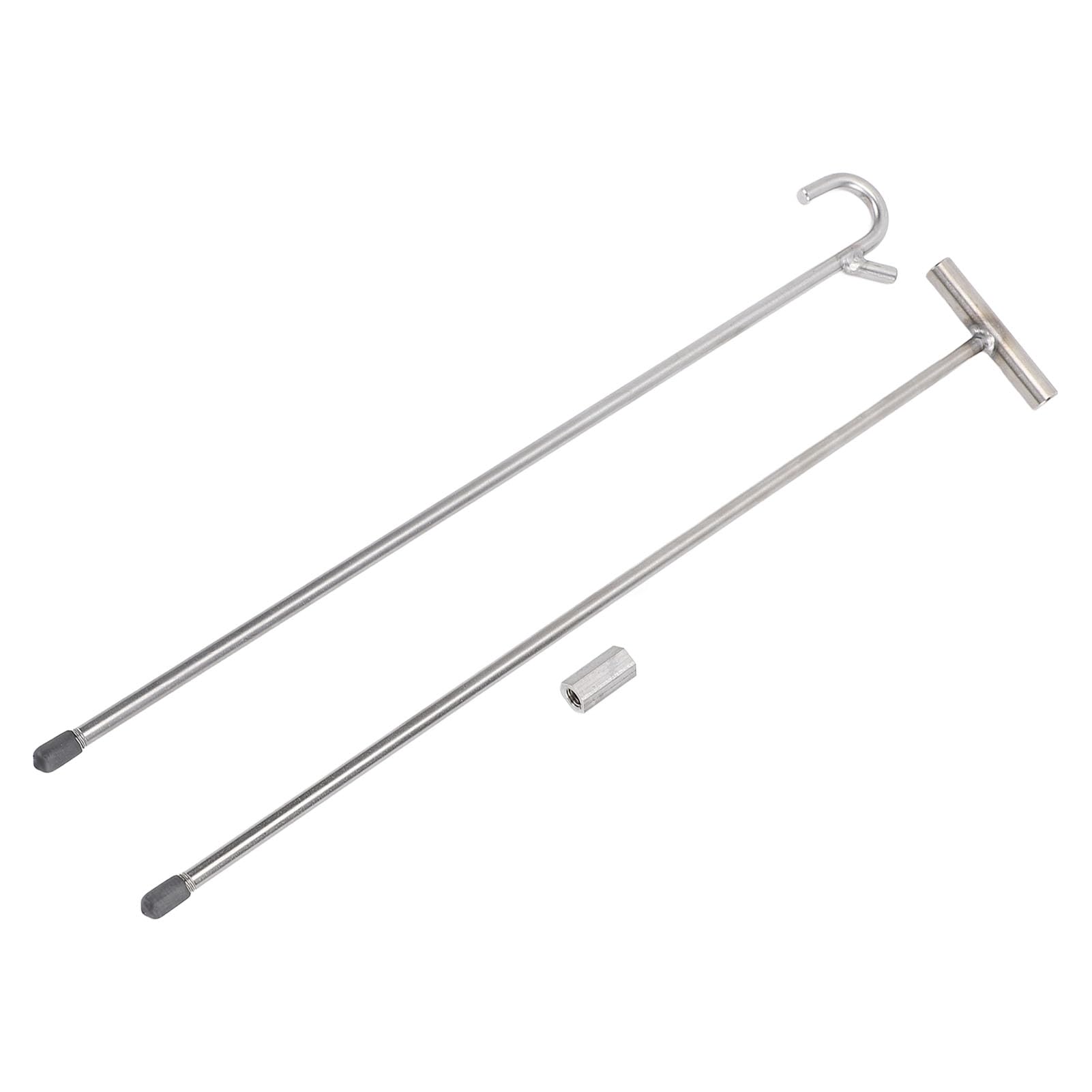 32 Inch 5th Wheel Pin Puller, Stainless Steel Heavy Duty T Handle Hook Puller for 5th Wheel Lock and Roller Garage Doors, Carts