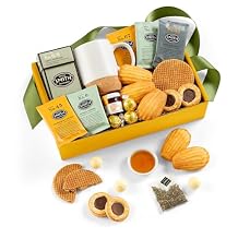 Artisan Tea Gift Basket | GiftTree | With Ceramic Mug, Steven Smith Tea Sampler, Gourmet Cookies & Chocolates Premium Tea Lover Gift Box for Birthdays, Thank You & Corporate Gifts