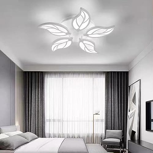 Plafonnier LED pétale moderne dimmable avec télécommande de chambre