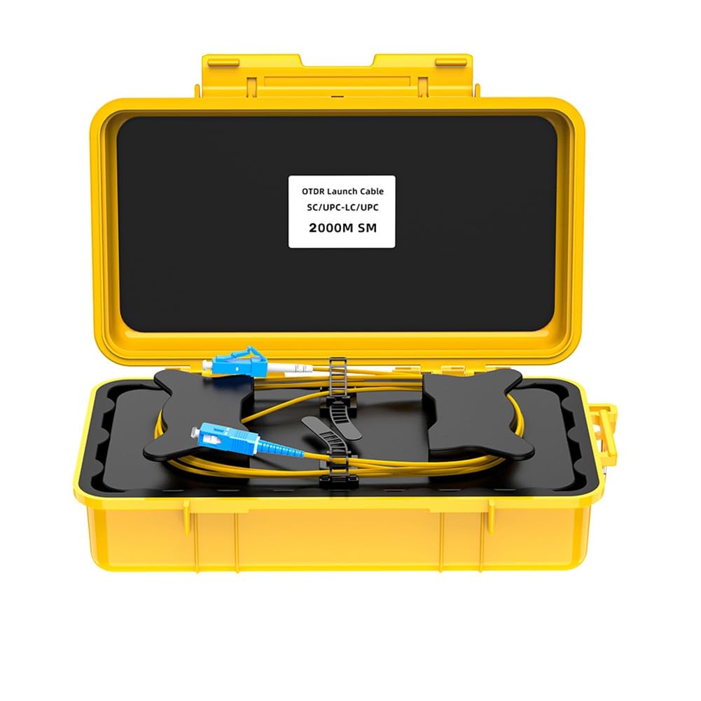 OTDR Launch Boot Board 2 Km Zone Dead Eliminator Fiber Fibre Anneaux Fiber Optic OTDR Launch Cable Box SC/UPC-LC/UPC