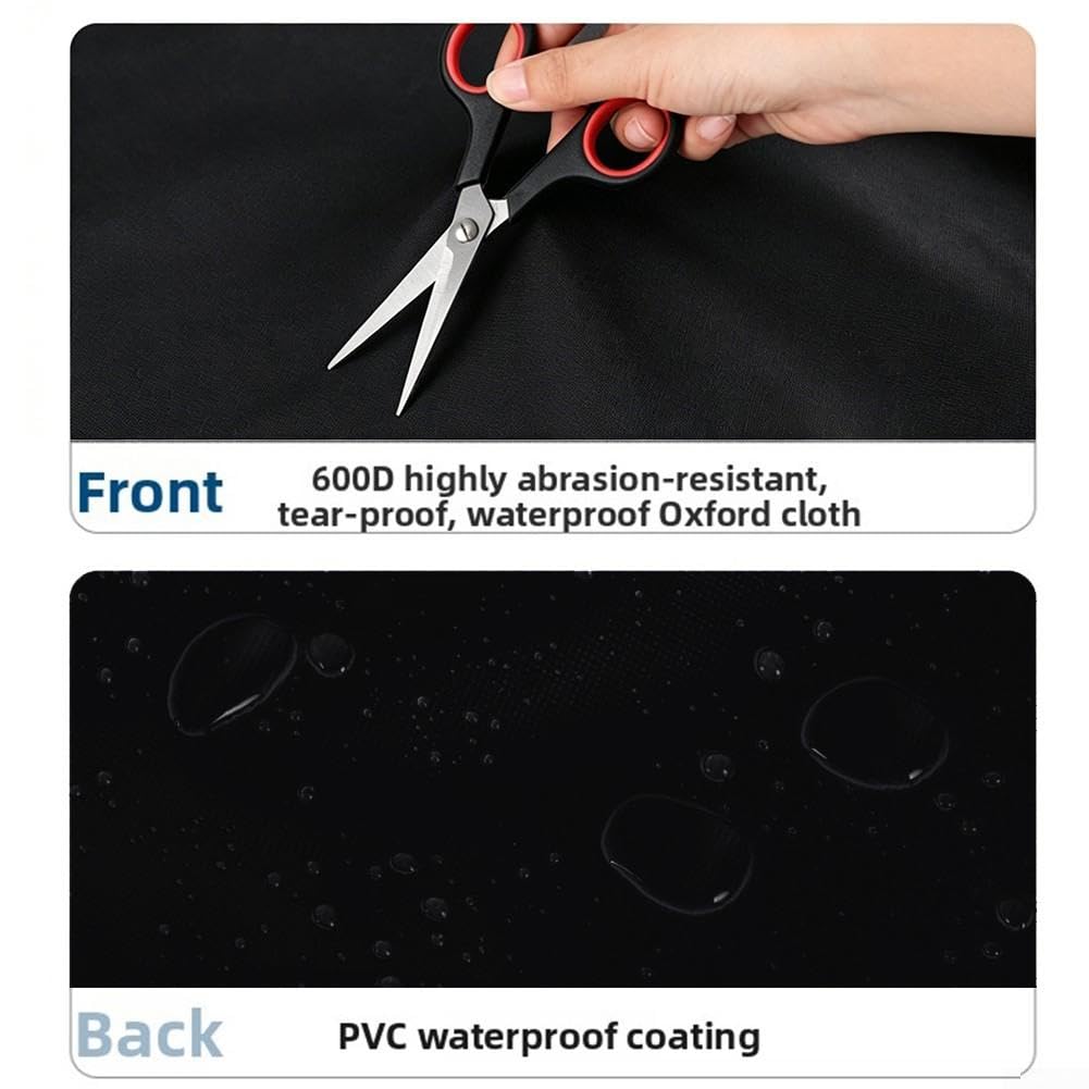 Funda Generador 600D Impermeable Exterior para lona UV para polvo Lluvia Viento Múltiples Tallas Negro(38 * 28 * 30”)