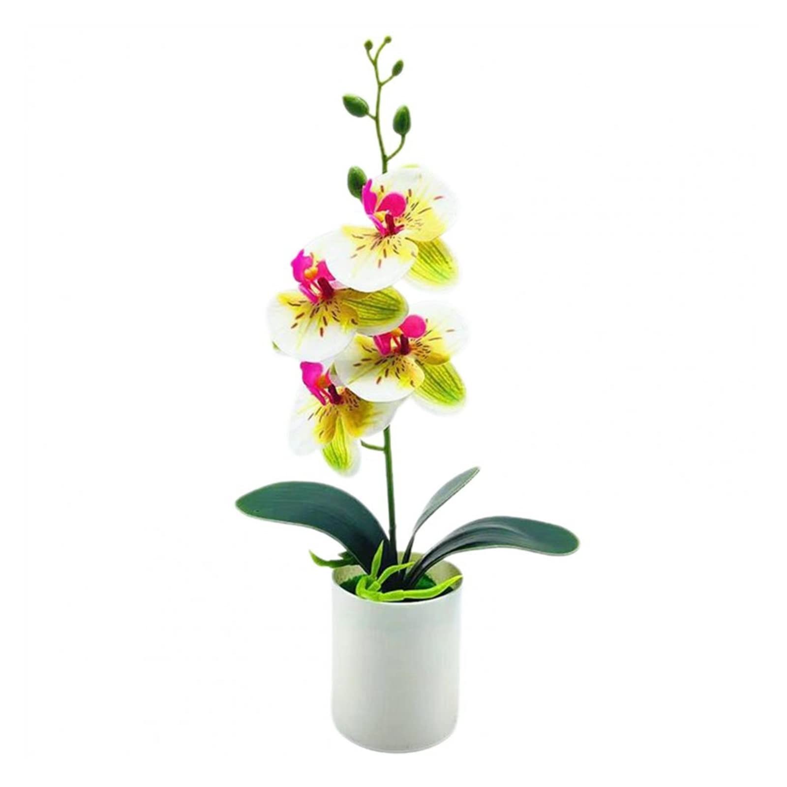 Orchidée artificielle anti-UV fausse plante d'extérieur pour balcon et salon