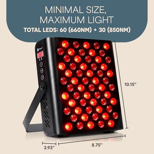 LifePro Red Light Therapy for Body, Face - Near Infrared Light Therapy Panel - Lessens Pain, Inflammation, Skin Health - 660nm and 850nm Red and Near Infrared LEDs to Improve Circulation by LifePro - Image 3