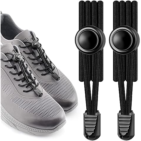 JOYJ No Tie Shoe Laces, Elastic Laces for Trainers Flat Shoe Sneakers Shoe Round Shoelaces Christmas New Year for Adults, Kids, Men's, Women Cover