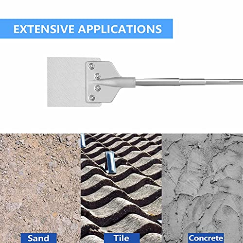 Gstk 6" Chisel Bit With Sds Max Shank, Replacement 8" Blade, And Screws For Tile, Masonry, Concrete, Brick, And Stone Work #TOP5
