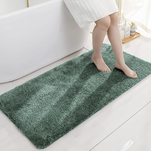 Image of Flooring India Co Newman Bath Mat 2500 GSM Super Soft Microfiber Anti Skid Slip Water Absorbent Bathroom Mats for Bedroom, Home, Door (60x90 cm, Seige)