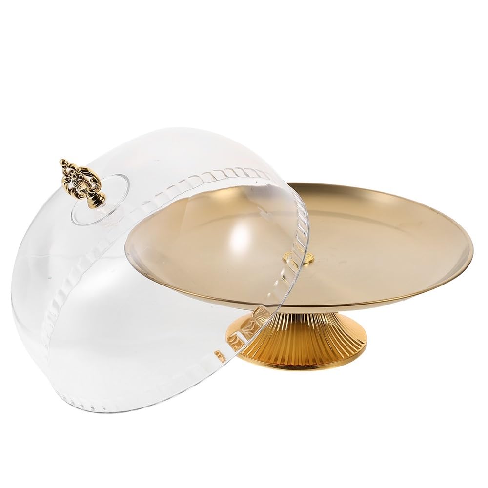 Présentoir à Gâteau Présentoir à gâteaux avec dôme, plateau à desserts de mariage, grand présentoir à gâteaux, plateau de service multifonctionnel de 12 pouces for la décoration et l'organisateur Stan