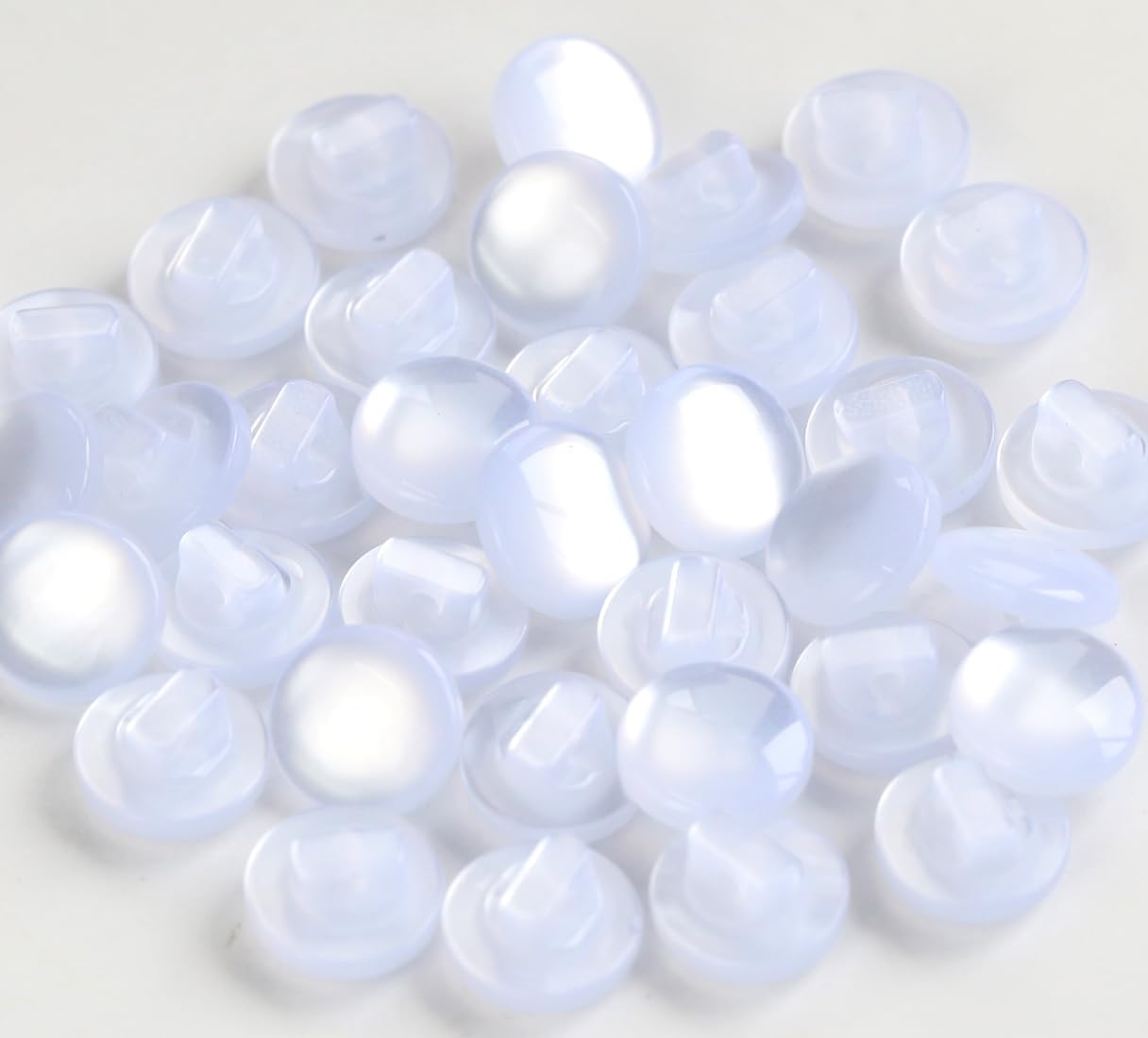 150pcs 11mm(0.43 Inch) Small Size Mushroom Resin Buttons 10 Colors Mix Fasteners Button for Garments Coat Shirt Blouse DIY Crafts Decorations (Each Color 15pcs)